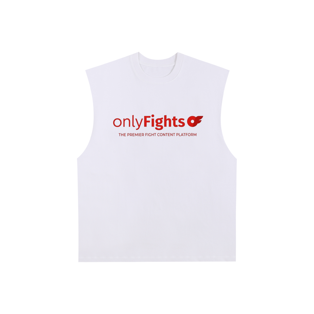 Raw Edge Cotton Tank Top
