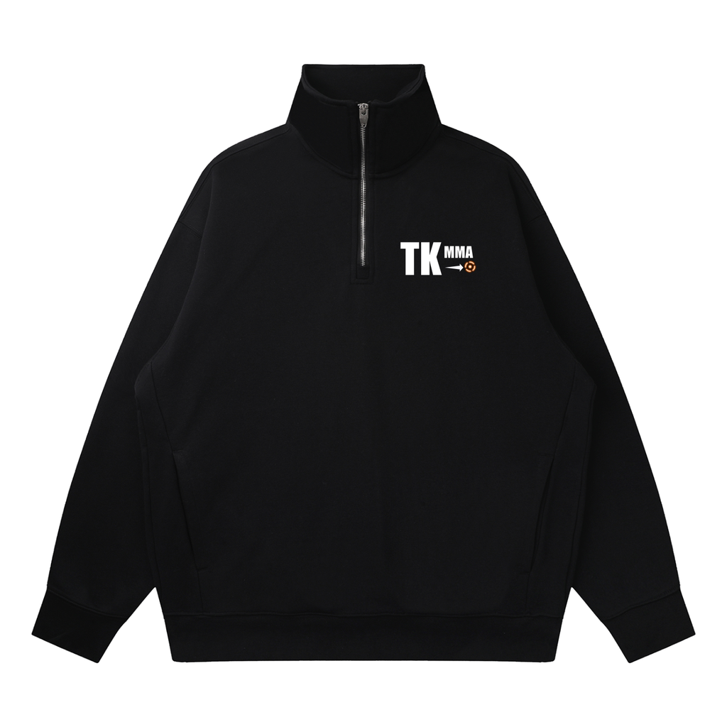 Quarter-Zip Drop Shoulder Sweatshirt