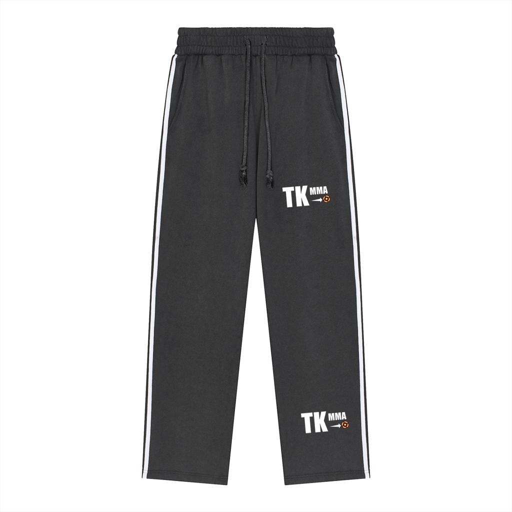 Snow Washed Contrast Tape Sweatpants