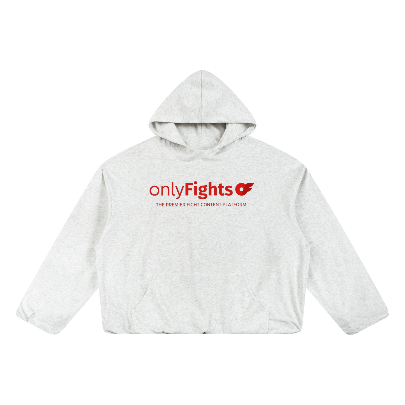 Boxy Gather-Hem Hoodie