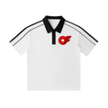Contrast Collar Short-Sleeve Polo Shirt