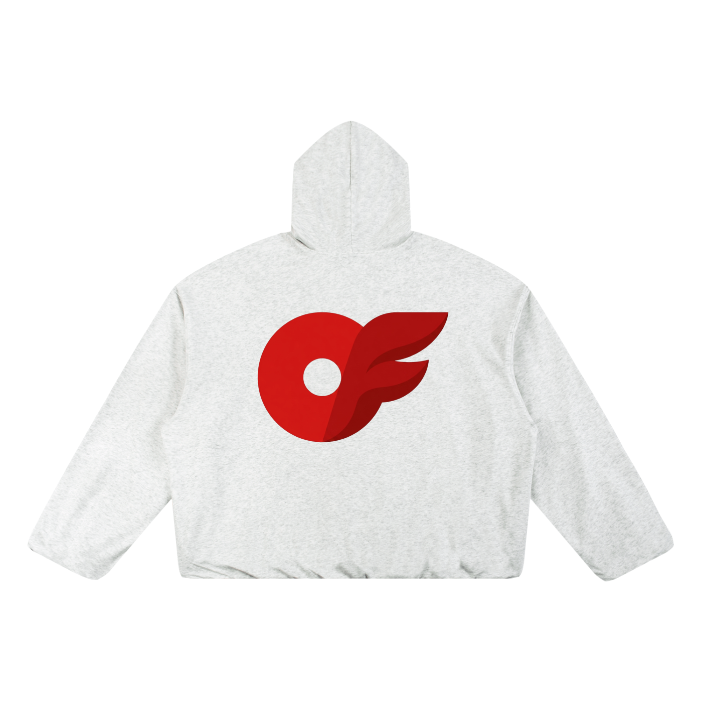 Boxy Gather-Hem Hoodie