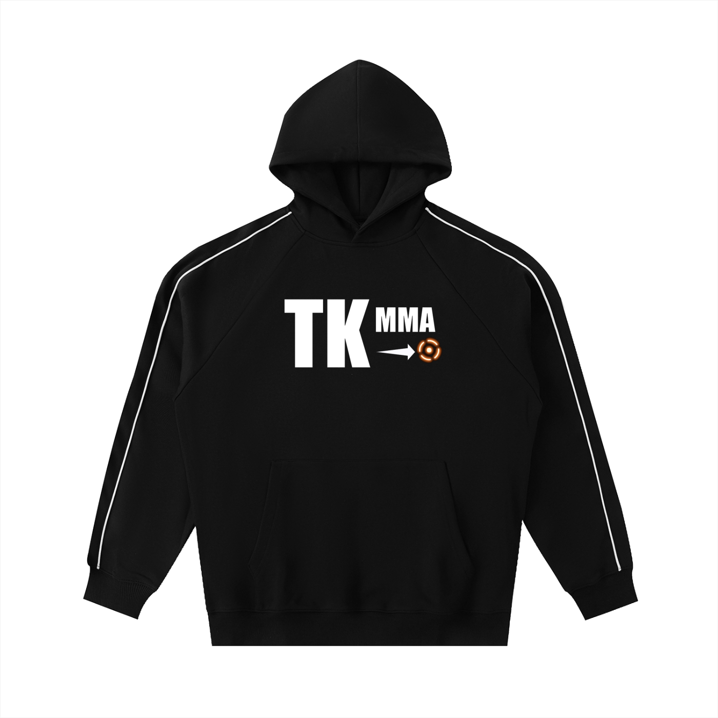 Contrast Piping Raglan Hoodie